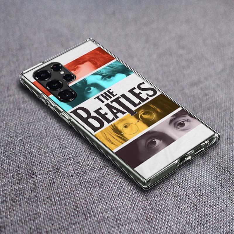 LPretty S-Beatles-B Phone Case For Samsung Galaxy S24 S23 S21 S20 FE S22 S26 Ultra S25 Edge S10 Plus Cover Clear TPU Capa Shell