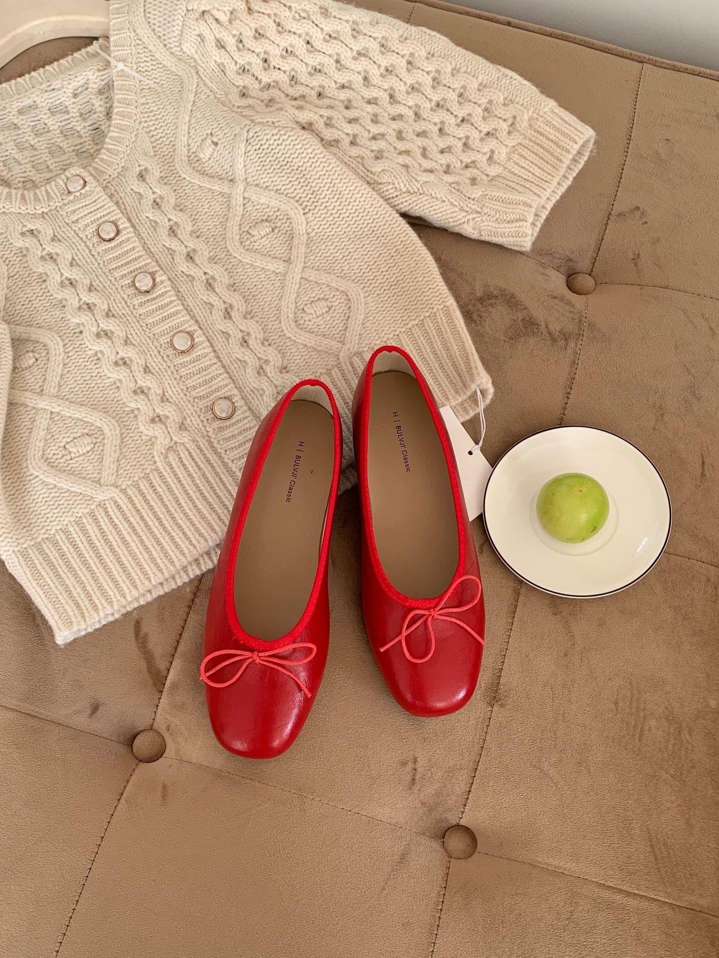 Women s Round Toe Flat Summer Versatile Pumps - Fashionable Footwear 35