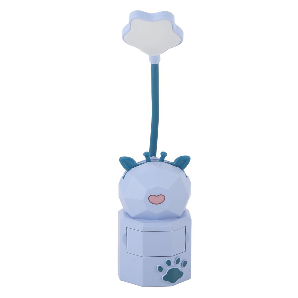 Kids Reading Light Cute Design USB Charging Warm Light 360 Degrees Gooseneck Adjustment Safe