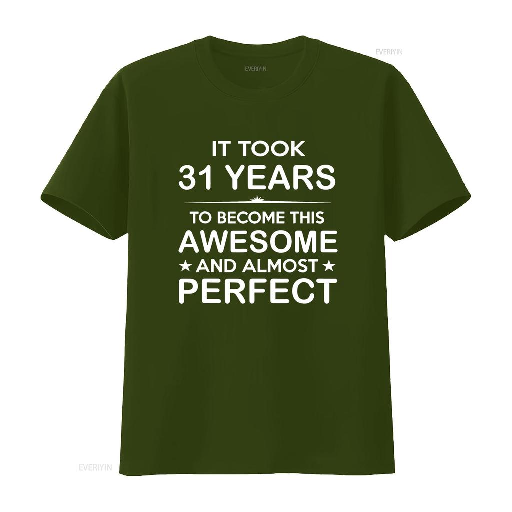 31 Year Old 31st Birthday Ideas for Him Dad T Shirt vintage Washed graphic Versatile Breathable Slightly Comfortable homme