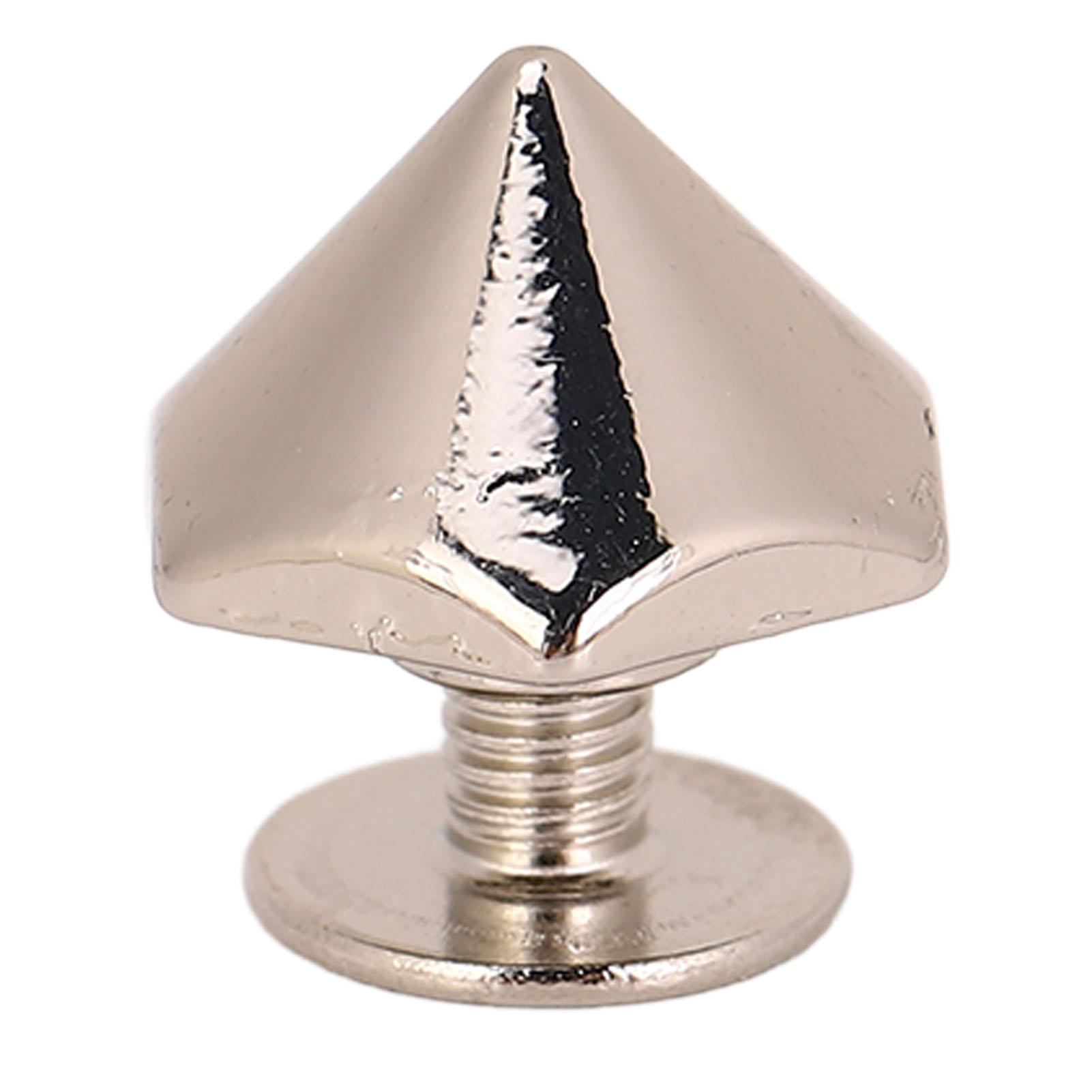 20 шт. Шестигранные пирамидальные заклепки из цинкового сплава с гальваническим покрытием, заклепки для ремонта кожаных ремней с PH серебряный