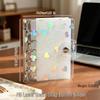 Colorful Laser Heart PVC Loose-Leaf Binder & Replacement Cover - A5/A6/A7/M5