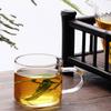 80ml 4pcs Set Classic Tea Mug with Handle Drinking Utensils Transparent Heat Resistant Tea Water Cups Household Wheat Beer Glass