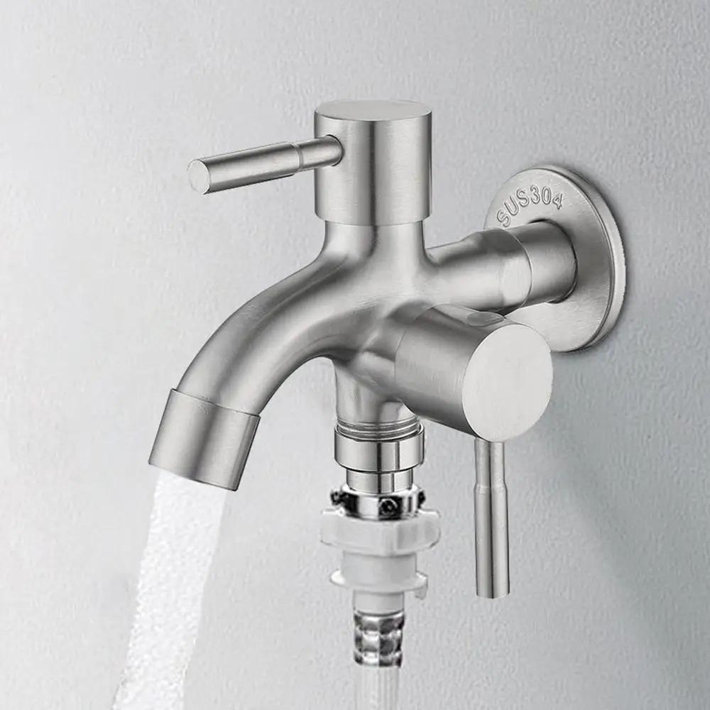 Stainless Steel Washing Machine Faucet Rust-proof Garden Water Tap  Irrigation
