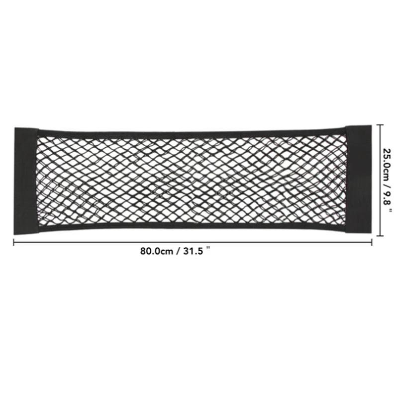 Auto Rücke Heck Kofferraum Sitz Elastisches Seil Netz Magischer Klettverschluss Aufbewahrungsbox Organizer Im Kofferraum Auto Zubehör Innenraum Auto Gadget