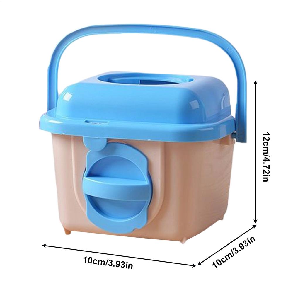 Hamster Transportbox Tragbare Transportkiste mit Griff Atmungsaktiver Kleintierkäfig für Hamster Rennmaus Chinchilla Igel Frettchen