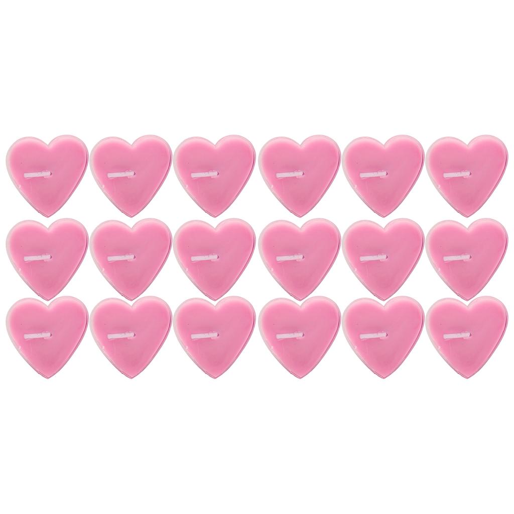 18Pcs Heart Shaped Candle Romantic Dinner Candlelight Decorations Ornaments