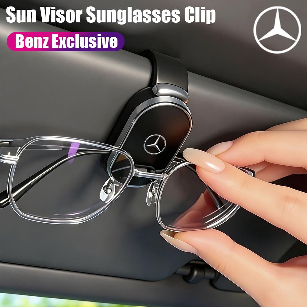 ULA5 For Mercedes-Benz GLC X253 X254 C-Class W205 W206 A-Class W177 GLA E-Class W213 W212 GLE Car Sun Visor Glasses Clip Accessories