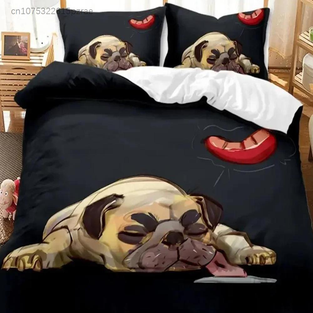 3D Dog  Bedding Set For Bedroom Soft Modern Bedspreads Comefortable Kids Duvet Cover Quilt Cover And Pillowcase