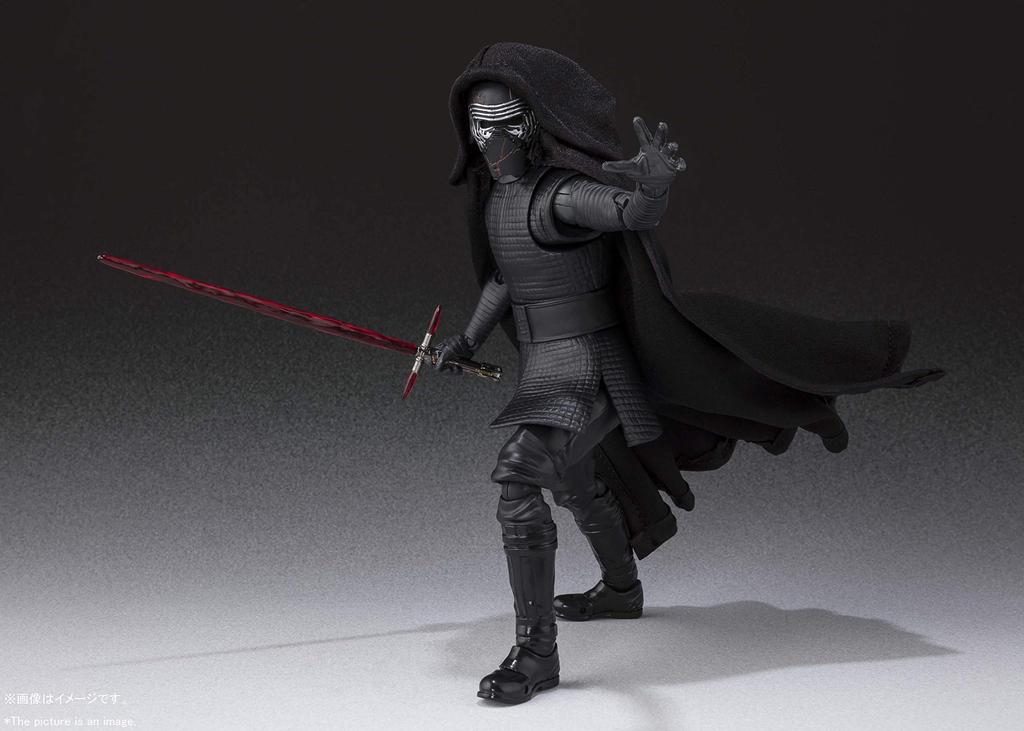 TAMASHII NATIONS Star Wars Kylo Ren: Vzestup 155mm malovaná pohyblivá figurka SHFiguarts (STAR WARS Skywalker) Cca. PVC, ABS a tkaniny