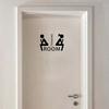 Removable Thinking WC Decoration Pattern Room Tolite Sticker Toilet Door Mark Decal