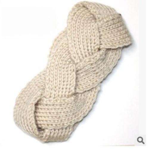 1Pc New Hot Fashion Crochet Twist Knitted Headwrap Headband Winter Warmer Hair Band 12 Colors Fashion head band Drop Free