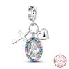 Charms Luminous Firefly Stars Cherry S925 Silver Pendants Beads 3mm DIY Party Christmas Fine Jewelry Making Gifts