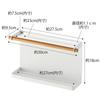 [Yamazaki] Storage Rack for Color Box, White, Approx. W30xD9.5xH18cm, tosca, Utilizes Color Box Screws, Small Item Storage, 5663
