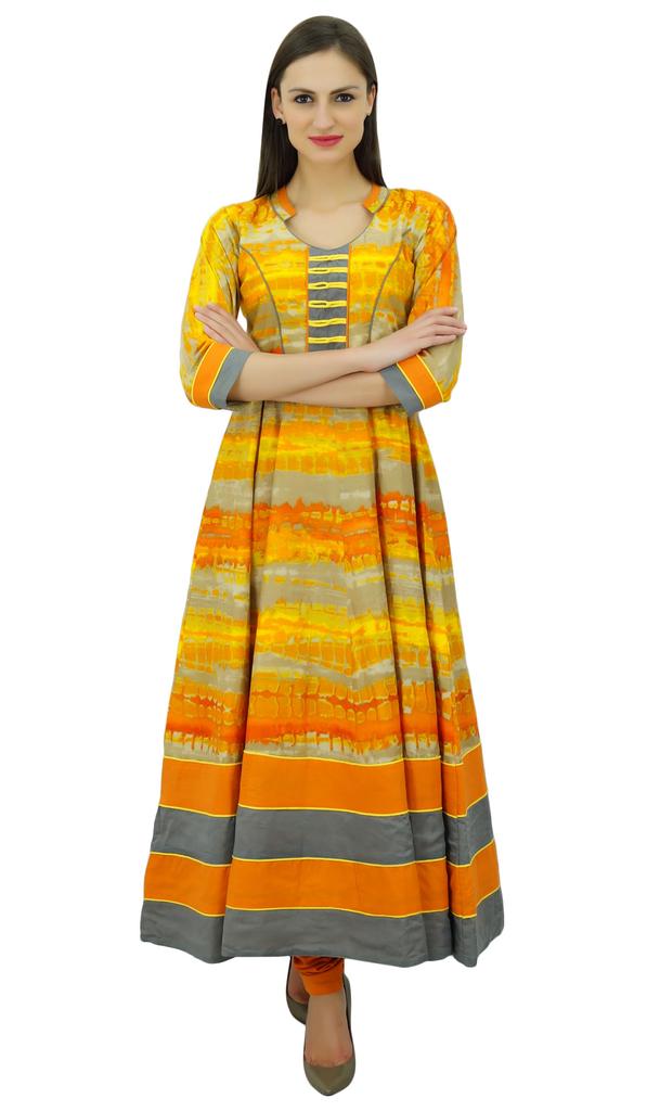Atasi Women'S Designer Cotton Anarkali Salwar Kameez Indian Suit With