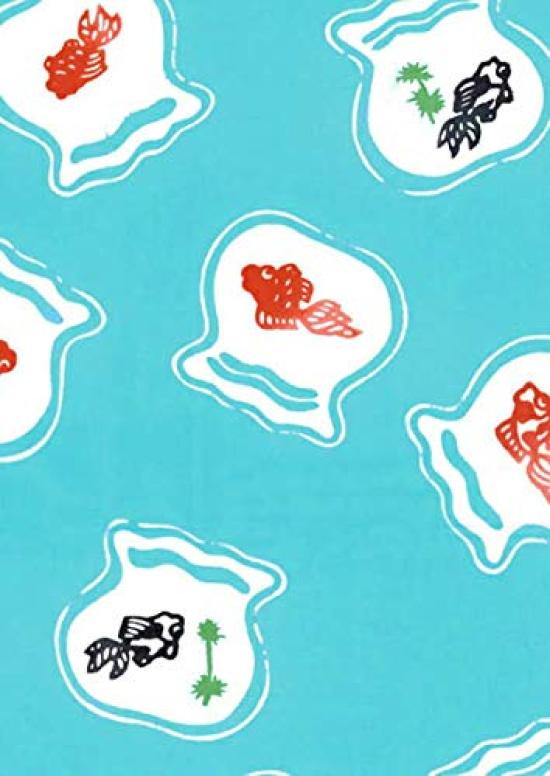 Todaya Shoten Tenugui Goldfish Bowl 868 Niwa-zome