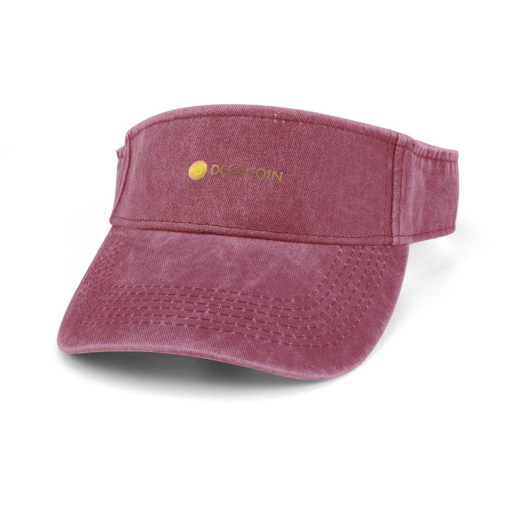Criptovaluta Dogecoin Cappello da Cowboy unisex da Donna Sport Tennis Golf Cappelli con Visiera Parasole Top Aperto Cappello Personalizzato