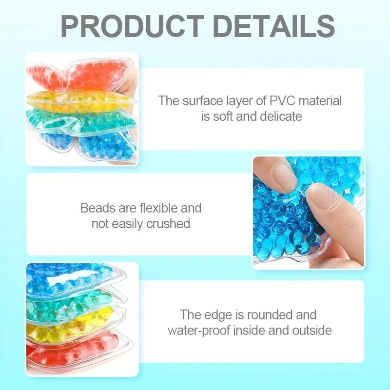 1pc Colorful Lip-Shaped Gel Bead Ice Pack - Reusable Hot & Cold Compress for Soothing Relief and Relaxation Alcohol-Free Plastic