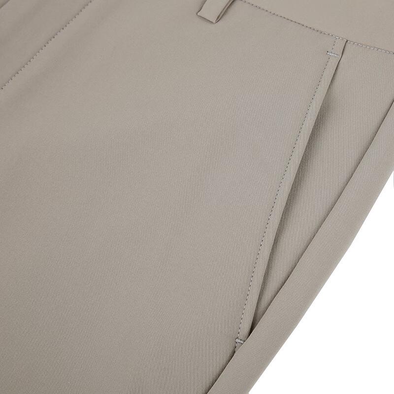 Caizi Men's Plus Velvet Business Casual Straight-Leg Pants