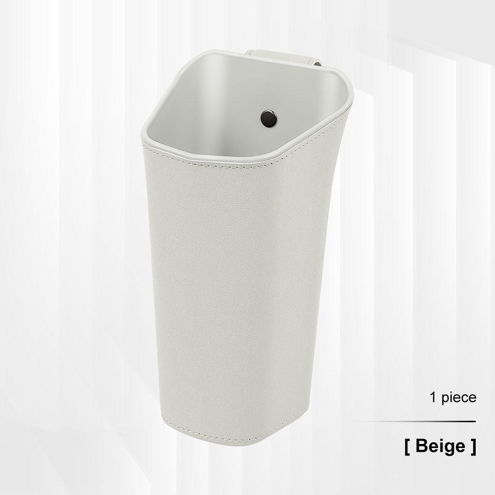 For BMW E38 E46 F15 E90 E92 E87 G20 G30 X1 Leather car door water cup holder backrest hanging storage box Waterproof Trash can