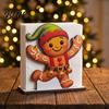 Gingerbread Man Table Ornament Wooden Christmas Napkin Holder, And Deer Design, Xmas Gift for Home Decorative Vertical Paper Towel Storage Kitchen