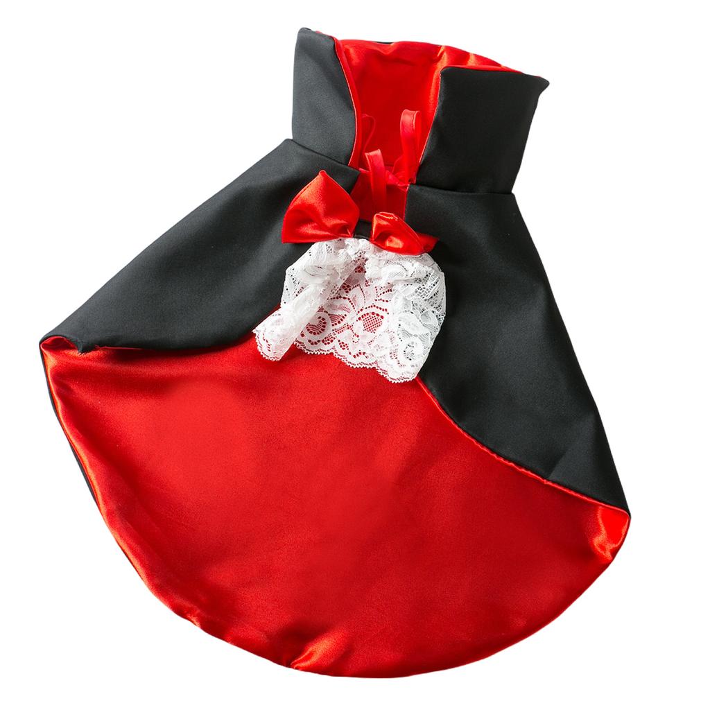 Comfortable Polyester Vampire Costume Fun and Personality Adding Pet Cape for Halloween Cloak for Social Media Sharing