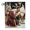 Crafting Kits for Kids Christmas Faux Pearl Painting Kit, Santa Reindeer DIY Art Relaxing Hobby 3D Angel Wall Craft Kit Adults, Festive Home