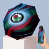 Blackburn Rovers Football Pattern Printed Mini 5 Folds 8 Ribs Compact Umbrella Windproof Waterproof Lightweight Portable Folding