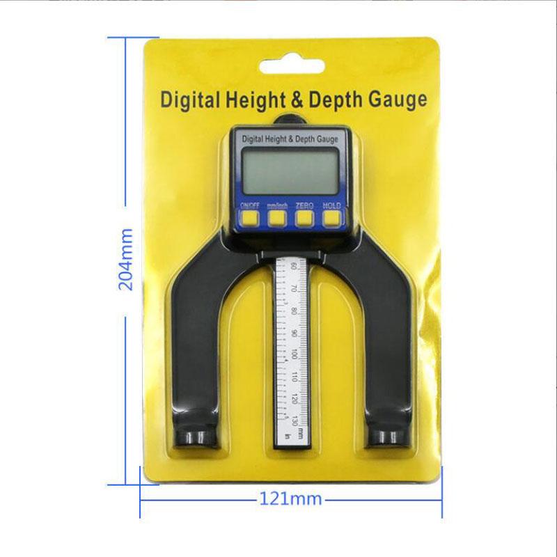Small New 0-80mm Depth Gauge Digital Display Woodworking Table Saw Height Gauge Height Depth Gauge Digital Display Vernier Calip