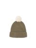 The North Face Baby Pom Pom Cappucho Knit Classic Khaki Hat, (BF)