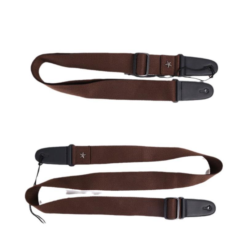 100% Cotton Thickened Guitar Strap for Acoustic/Electric/Bass - Fits Kids & Adults
