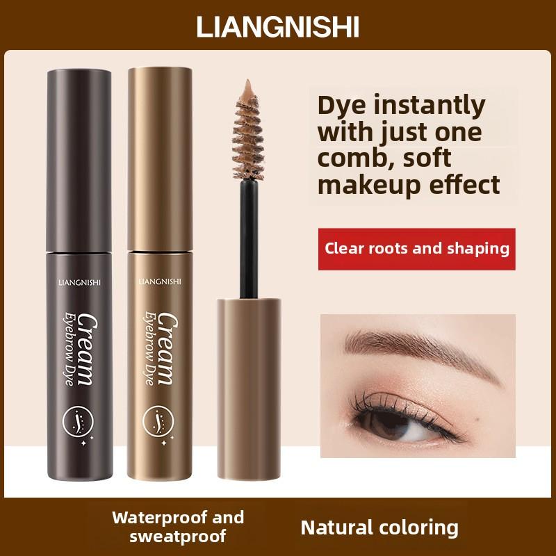 Natürliche und Wilde Augenbrauenfarbe Lang anhaltend und nicht verblassend Wasserfest Schweißfest Fixierende Augenbrauenfarbe Make-up