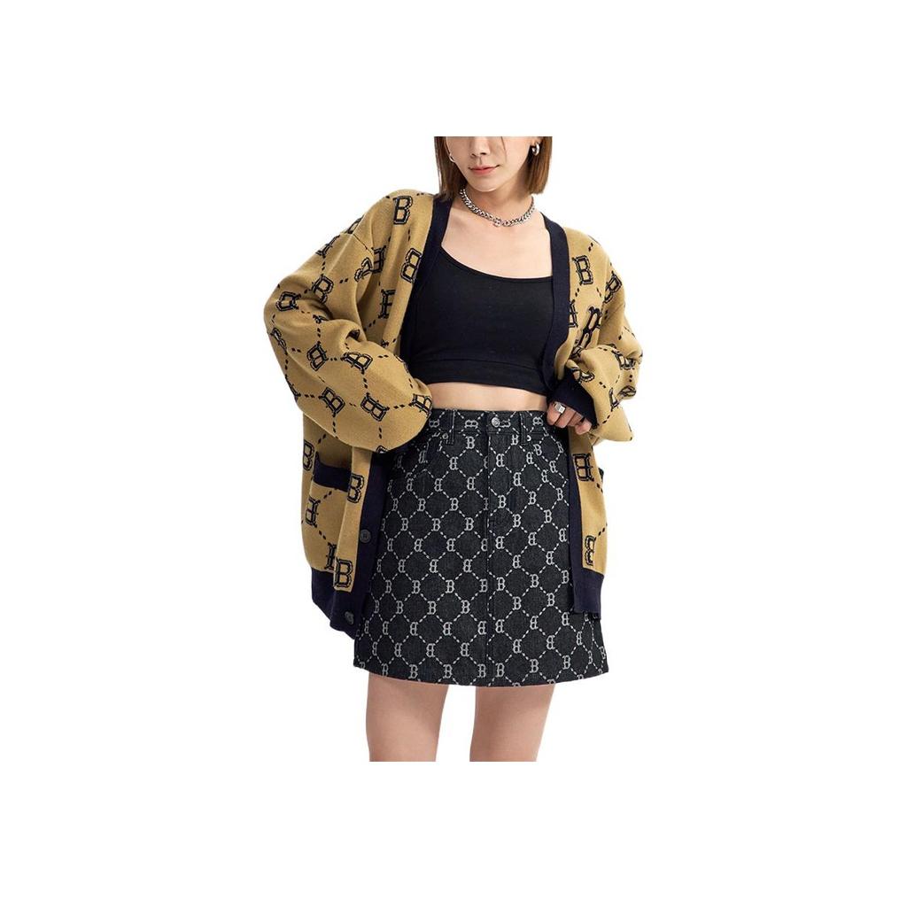 New MLB Casual Short Skirts Women's Black DSM03