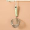 304 Stainless Steel Fine Mesh Strainer Hanging Hot Pot Filter Spoon Plastic Handle Frying Filter Basket Colander Kitchen Utensil