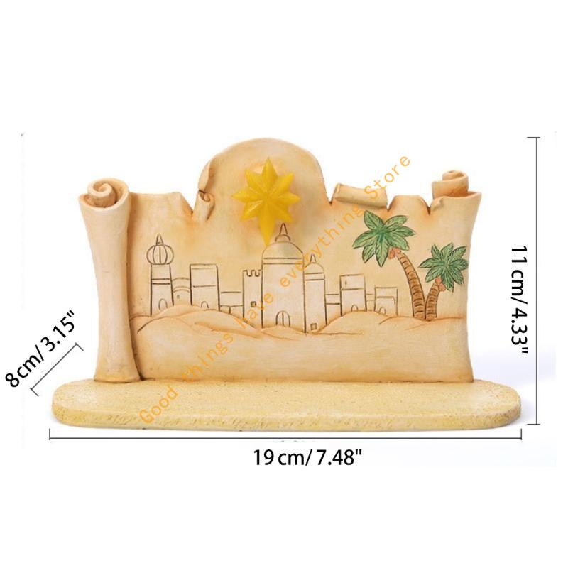 Christmas Manger Decoration Set Baby Jesus Festival Wedding Party Decor 55KF