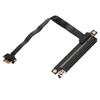 PCIe Extension Cable 20cm 32Gbps Transmission Rate PCI E 3.0 X1 Black Adapter for Graphics Card Sound Card Network
