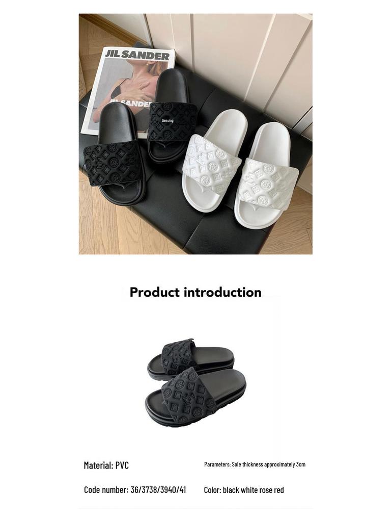 Women's 2024 Summer Velcro Platform Sandals: Thick-Soled, Soft, Non-Slip, All-Match Outdoor Niche Style