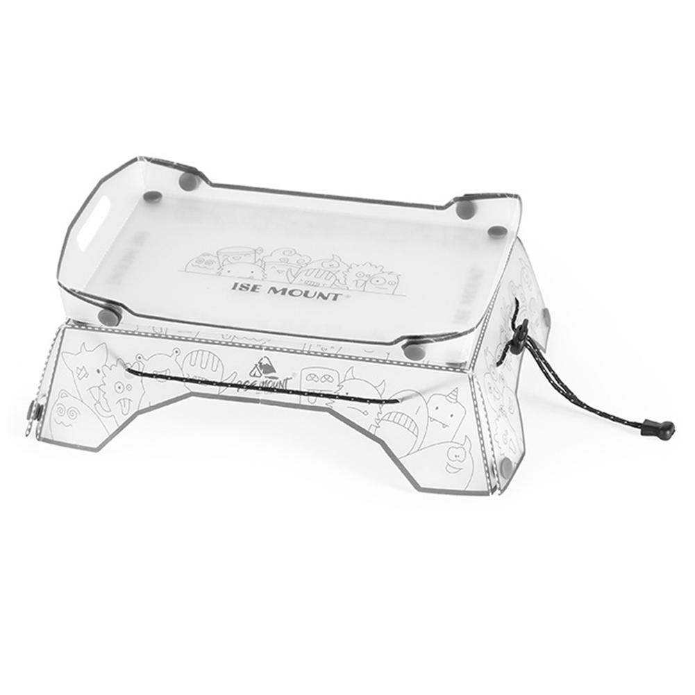1-3Pcs Outdoor PP Tray Table Foldable Camping Tray Set Ultralight Small Backpacking Tray Portable Outdoor Camping Furniture