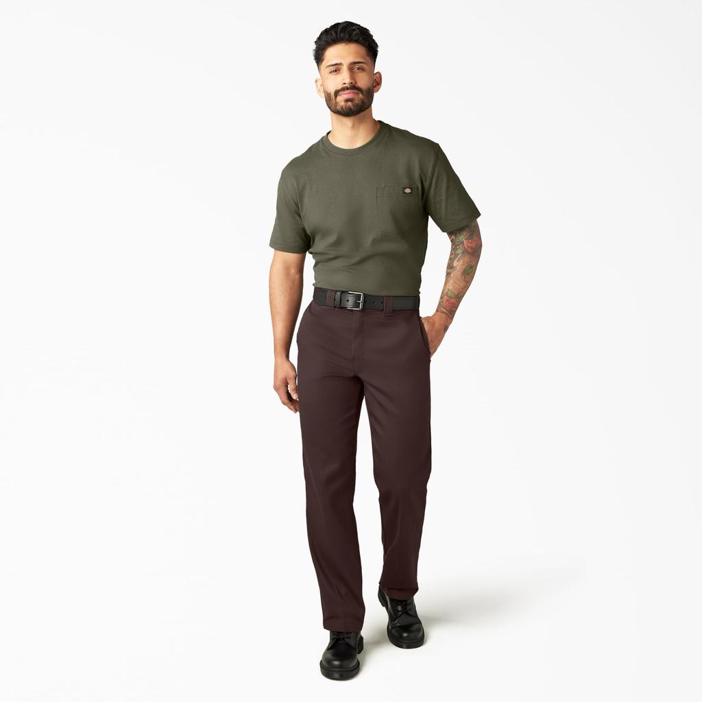 Dickies Work Pants 874 Original Dark Brown W42 L30