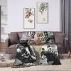 MJ King Of Pop Michael J-jackson Coperte Divertente Coperta Morbida in Peluche per Divano Letto Viaggio Ufficio Flanella Copriletto Coperta da Letto