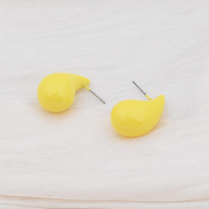 Colorful Water Droplet Drop Earrings Trendy Geometry Simple Dangle Earrings for Women Wedding Party Trendy Statement Jewelry