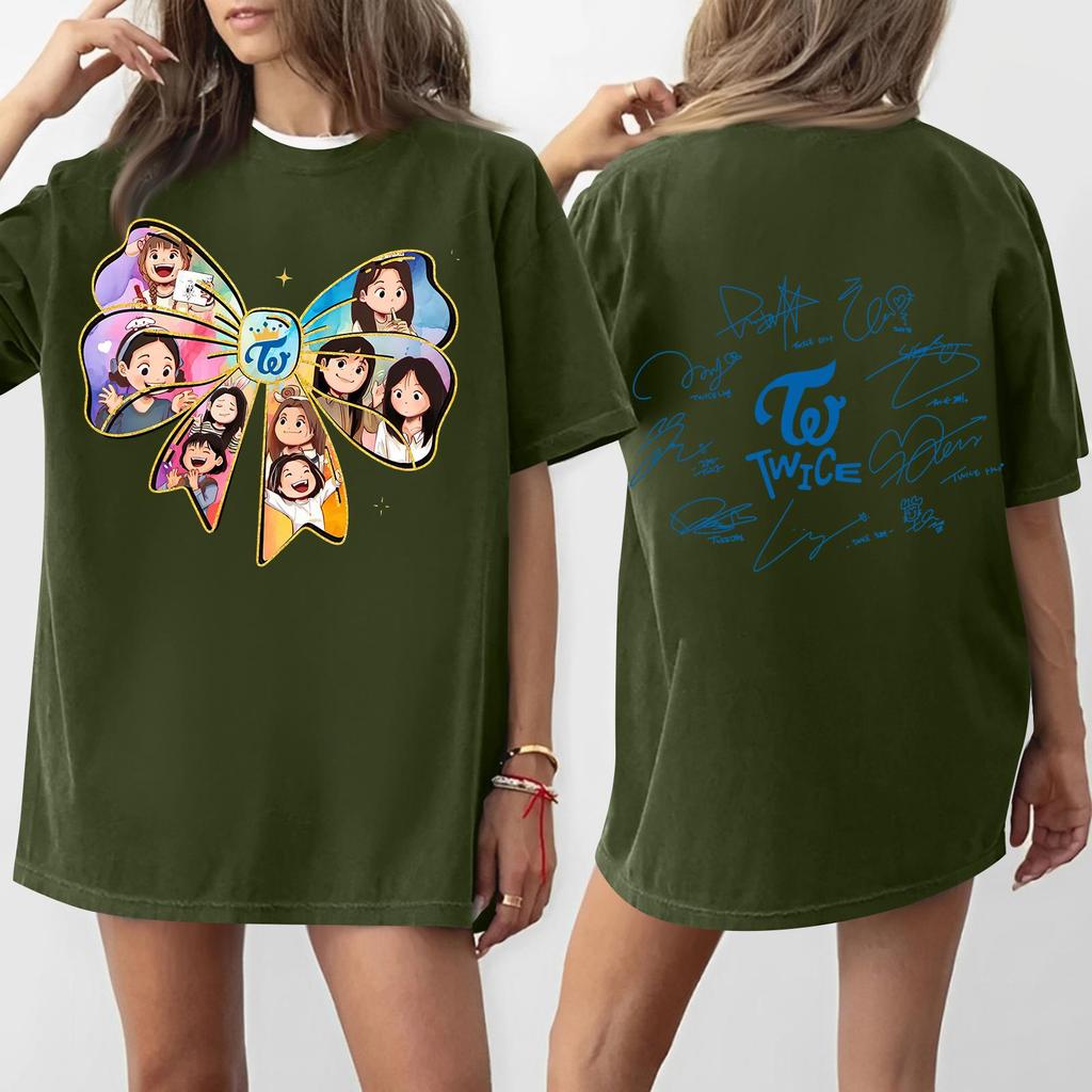 Women's Round Neck Printed Short-sleeved T-shirt Top