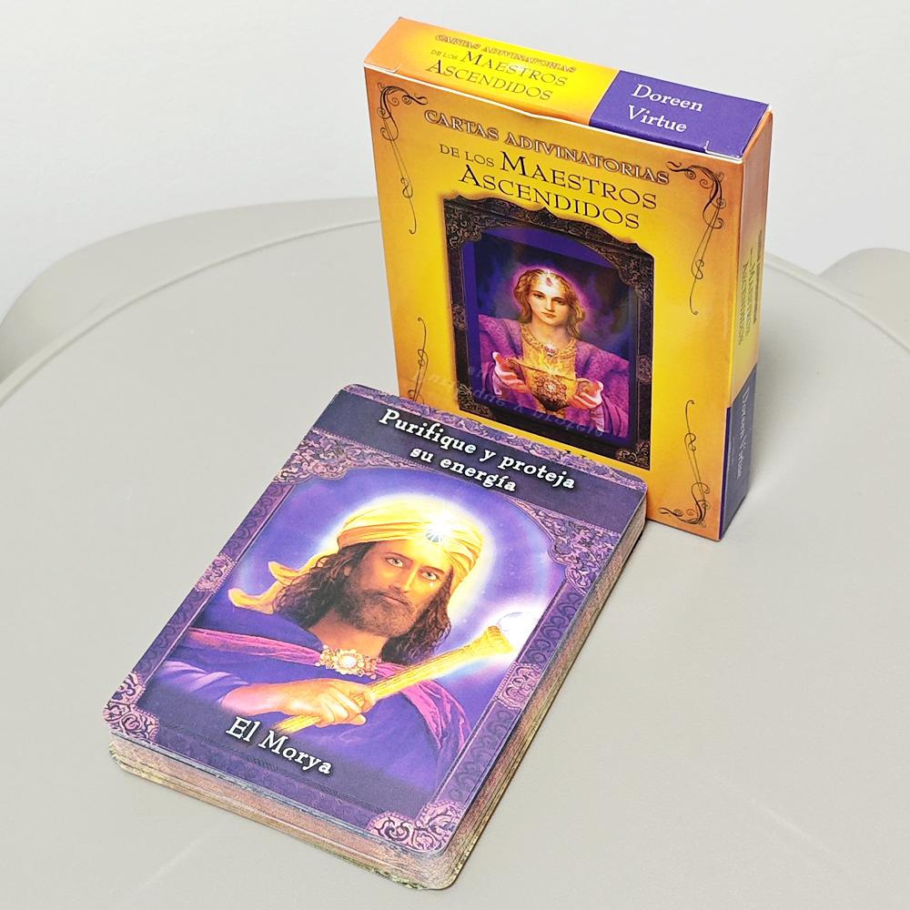 Ascended Master Oracle Deck In Spanish Language 10.4*7.3cm 44 Pcs Oracle Cards