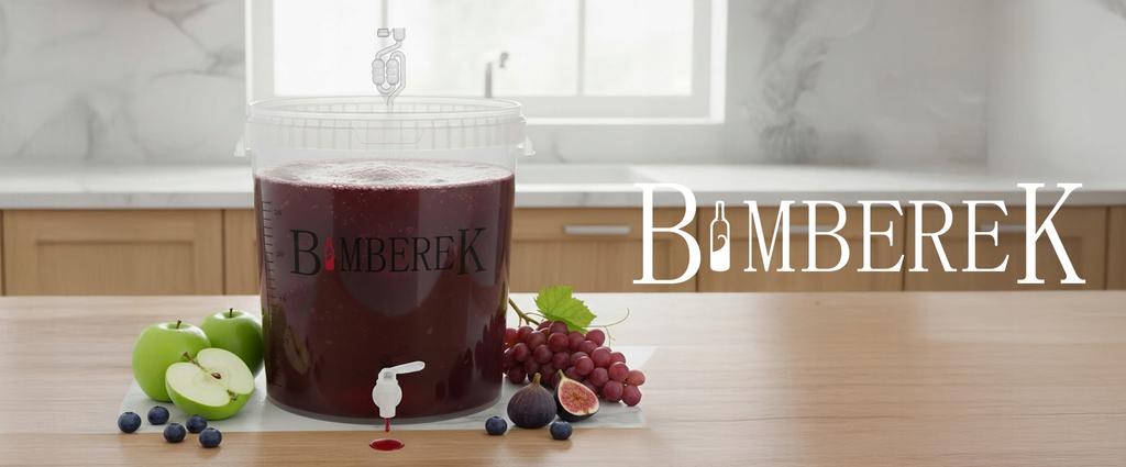 33L Fermentation Container with Tap and Tube for Wine, Beer, Liqueurs, Moonshine
