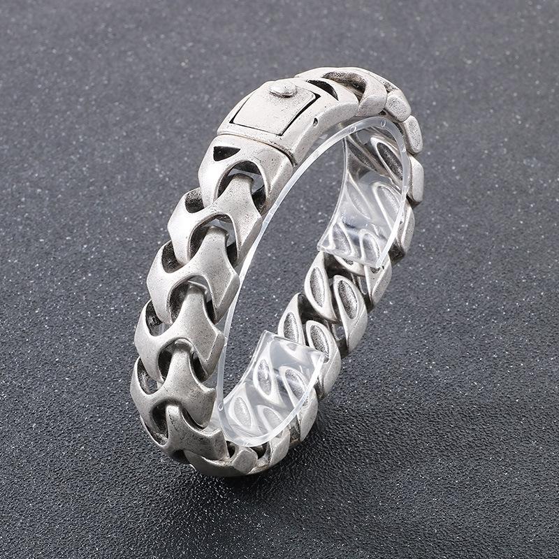 

Персонализированный браслет с квадратной пряжкой и цепочкой из властной драконьей кости для мужчин 22CM