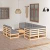 Day and Night - Day and Night Garden Furniture 8 Pieces and Cushions Solid Pine Wood