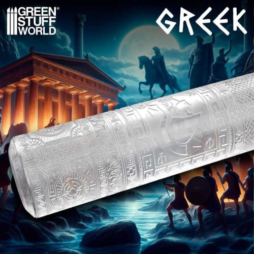 GREEN STUFF WORLD Green Stuff World Rolling Pin, Greek Decorative Miniature Tool, GSW-53