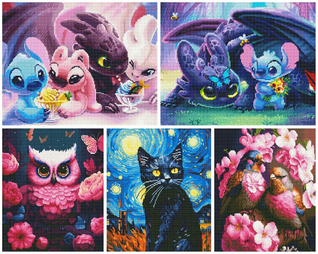 Diamond painting 5d z ramą haft diamentowy duży mozaika 40x50 cm oh art!