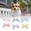 36PCS Bow Shape Pet Hair Bow Handmade Sheer Bow Knot Exquisite Craft Dog Head Flower  Party Decor