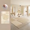 Large Area Rugs for Bedroom Cream Style Living Room Decoration Line Carpet Thick Plush Study Floor Mat Fluffy Soft Cloakroom Rug